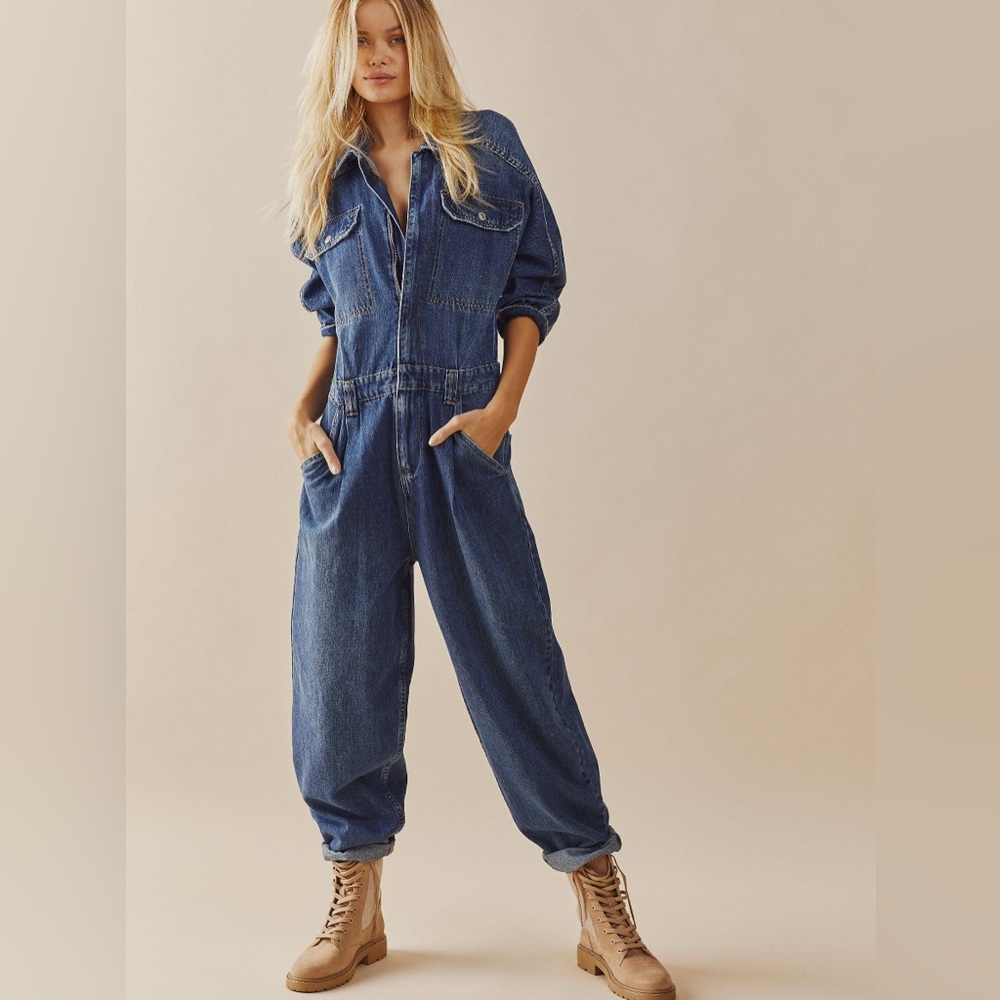 Free People We The Free Sammie Denim Coverall